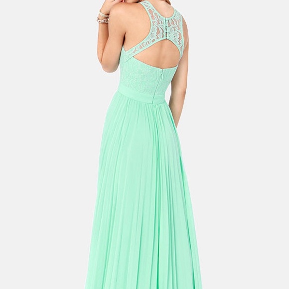 BARIANO TEAL MINT GREEN LONG DRESS XSMALL - Picture 5 of 7